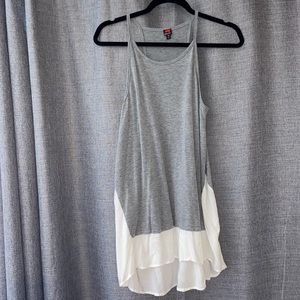 Long tunic style tank top